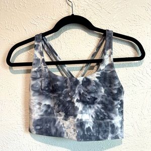 lululemon athletica Gray Tie-Dye Sports Bra